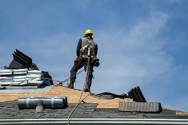 Professional Roof Replacement technician working in Mehoopany, PA